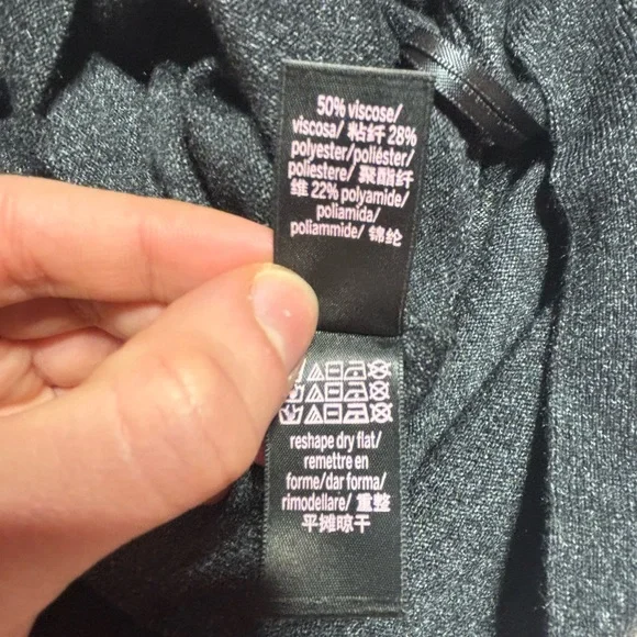 NWT Victoria Secret Sport Open Back Twist Grey Long Sleeve Top Size Large - Picture 6 of 7